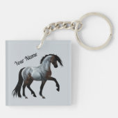 Porte-clés Ramirez - cheval espagnol, en train de courir. (Dos)
