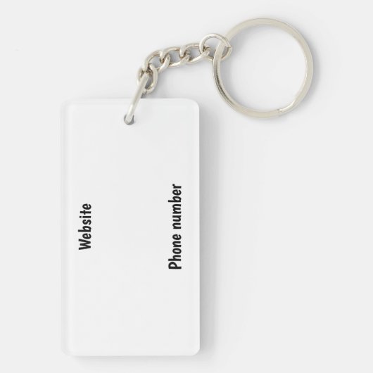 Porte-clés Ranch de ferme ou nom stable Cheval et cavalier (Dos)