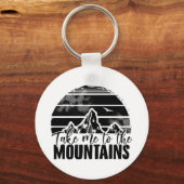 Porte-clés Randonnée | Randonneurs en montagne Idées cadeaux (Recto)