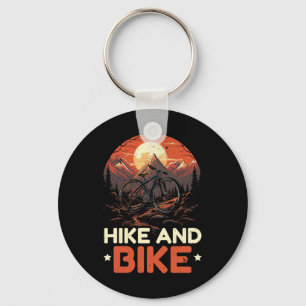 Porte-clés Randonneur à Vélo et à Pied Trekking Randonnée en