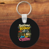 Porte-clés Randonneur instantané, ajoutez simplement du café, (Recto)