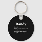 Porte-clés Randy Name Definition Funny D  (Recto)