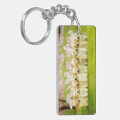 Porte-clés Rangée de lapins chiots (Devant gauche)