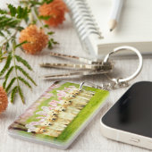 Porte-clés Rangée de lapins chiots (Devant droit)