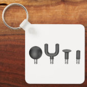 Porte-clés Rangée de quatre têtes de massage différentes pour (Recto)
