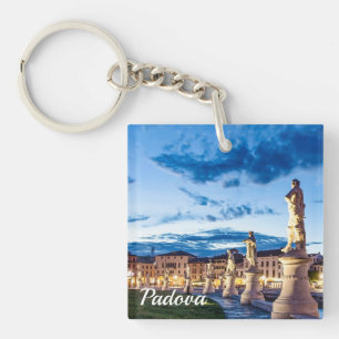 Porte-clés Rangée de statues illuminées à Padova