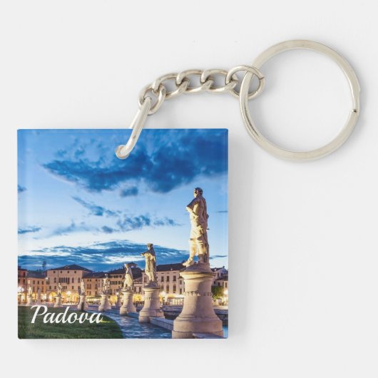 Porte-clés Rangée de statues illuminées à Padova (Dos)