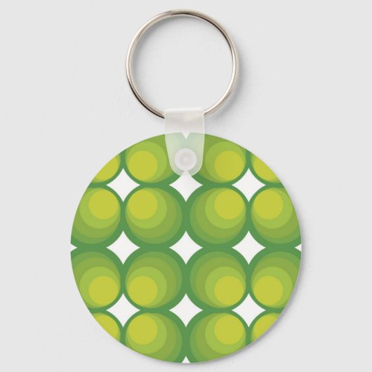 Porte-clés rangées de cercle vert des années 70... (Recto)
