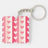 Porte-clés Rangées de coeur (Dos)