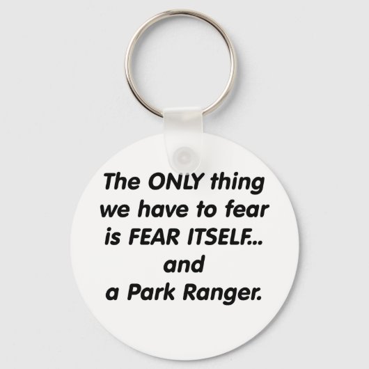 Porte-clés Ranger de parc de peur (Recto)
