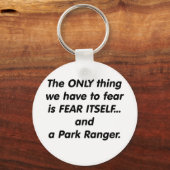 Porte-clés Ranger de parc de peur (Recto)