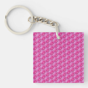 Porte-clés Ranunculus rose - Design Floral moderne