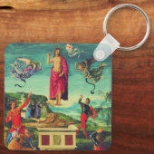 Porte-clés Raphael Résurrection de Jésus-Christ Art (Verso)