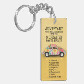 Porte-clés Rappel porte - clé 8 Habitudes de puissance créati (Devant gauche)