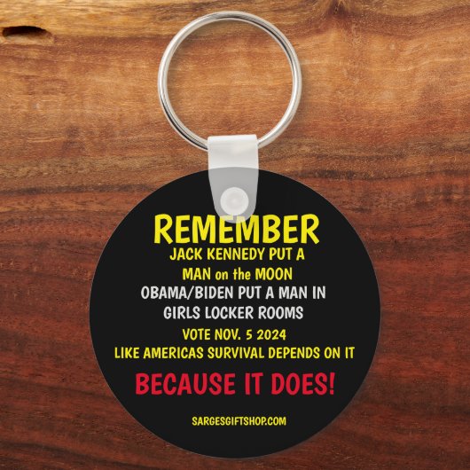 PORTE-CLÉS RAPPELEZ-VOUS DE VOTER (Verso)