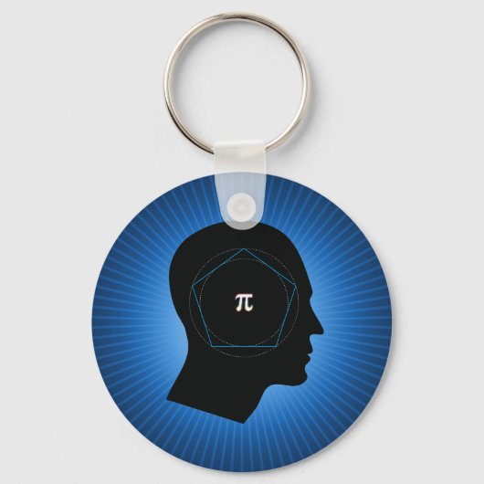 Porte-clés Rapprochement de Pi par Archimède (Recto)