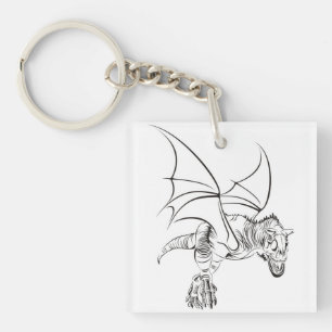 Porte-clés Raptor ailé / Tribal