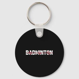 Porte-clés Raquette de cour de Badminton - Racquet Shuttle Ek