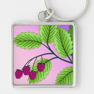 Porte-clés Raspberries on a branch