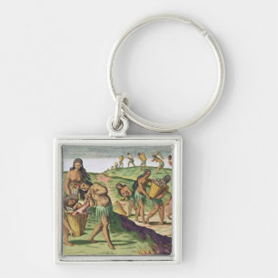 Porte-clés Rassemblement de la nourriture pour l'entrepôt