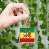 Porte-clés Rasta Reggae Lion de Juda (main)