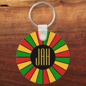 Porte-clés RASTAFARI BOUTON DRAGON RAYS + votre signe ou votr (Recto)