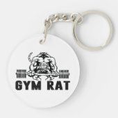 Porte-clés Rat de gym (Dos)