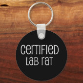 Porte-clés Rat de laboratoire certifié (Recto)