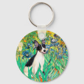 Porte-clés Rat Terrier - Irises (Recto)