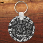 Porte-clés Rather Play Dominos (Recto)