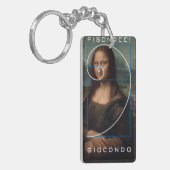 Porte-clés Ratio or spirale Mona Lisa Fibonacci (Devant gauche)