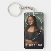 Porte-clés Ratio or spirale Mona Lisa Fibonacci (Devant)
