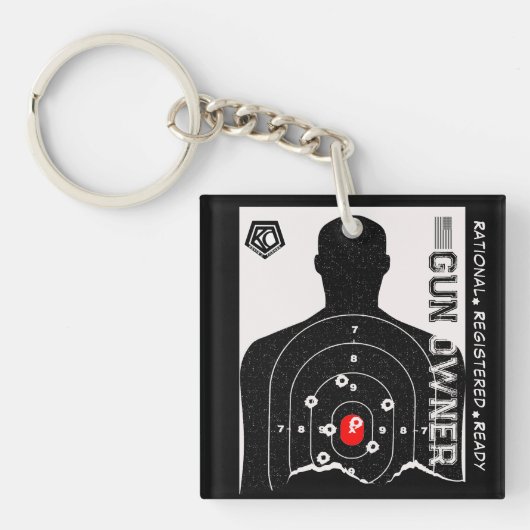 Porte-clés Rational Registered and Ready Gun Owner (Devant)
