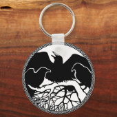 Porte-clés Raven Art Porte - clé Faune Crow / Raven Cadeaux (Recto)