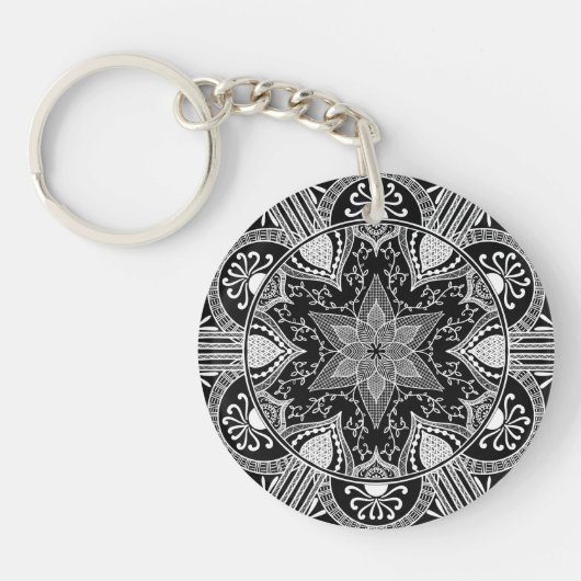 Porte-clés Raven Mandala (Devant)