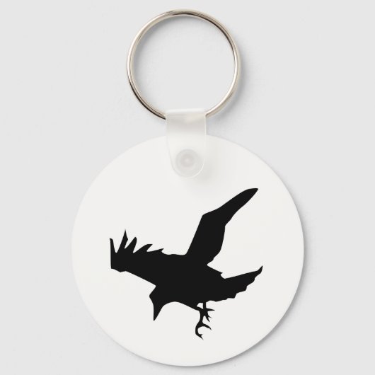Porte-clés Raven Silhouette (Recto)