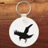 Porte-clés Raven Silhouette (Recto)