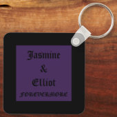 Porte-clés Ravens gothiques et Black Heart Custom (Verso)