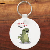 Porte-clés Rawr Means I love you in Dinosaur (Recto)