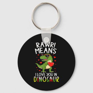 Porte-clés Rawr signifie je t'aime en Saint-Valentin dinosaur