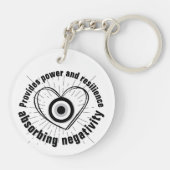 Porte-clés Rayons, Coeur, Monographie de protection des yeux (Dos)