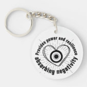 Porte-clés Rayons, Coeur, Monographie de protection des yeux (Devant)