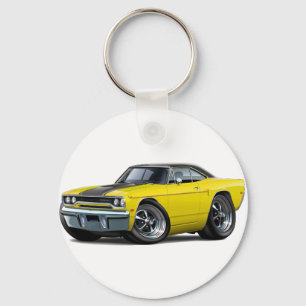 Porte-clés Rayure 1970 Jaune-Noire de Roadrunner