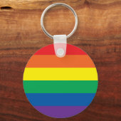 Porte-clés Rayures arc-en-ciel (Recto)
