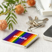 Porte-clés Rayures arc-en-ciel (Côté)