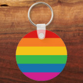 Porte-clés Rayures arc-en-ciel (Recto)