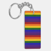Porte-clés Rayures arc-en-ciel (Devant gauche)