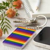 Porte-clés Rayures arc-en-ciel (Devant droit)