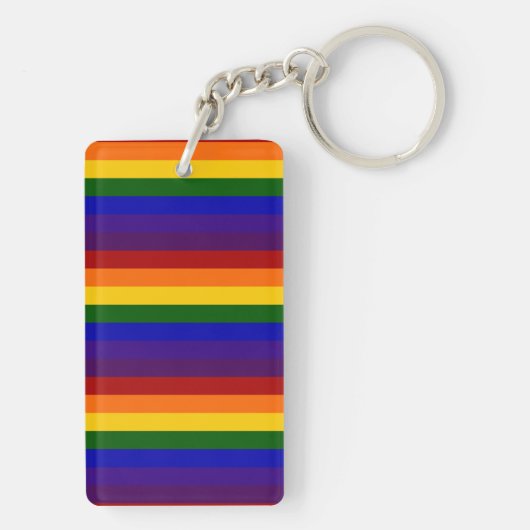 Porte-clés Rayures arc-en-ciel (Dos)