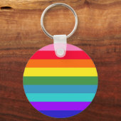 Porte-clés Rayures arc-en-ciel (Recto)